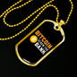 Bitcoin Screw the Bank Crypto Necklace Stainless Steel or 18k Gold Dog Tag 24" Chain-Express Your Love Gifts