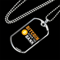 Bitcoin Screw the Bank Crypto Necklace Stainless Steel or 18k Gold Dog Tag 24" Chain-Express Your Love Gifts