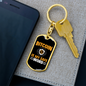 Bitcoin si My Safe Crypto Keychain Stainless Steel or 18k Gold Dog Tag Keyring-Express Your Love Gifts