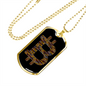Bitcoin Sign Crypto Necklace Stainless Steel or 18k Gold Dog Tag 24-Express Your Love Gifts