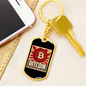 Bitcoin Sign Cryptocurrency Crypto Keychain Stainless Steel or 18k Gold Dog Tag Keyring-Express Your Love Gifts