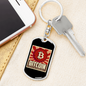 Bitcoin Sign Cryptocurrency Crypto Keychain Stainless Steel or 18k Gold Dog Tag Keyring-Express Your Love Gifts