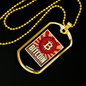 Bitcoin Sign Cryptocurrency Crypto Necklace Stainless Steel or 18k Gold Dog Tag 24" Chain-Express Your Love Gifts