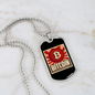 Bitcoin Sign Cryptocurrency Crypto Necklace Stainless Steel or 18k Gold Dog Tag 24" Chain-Express Your Love Gifts