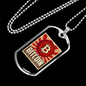 Bitcoin Sign Cryptocurrency Crypto Necklace Stainless Steel or 18k Gold Dog Tag 24" Chain-Express Your Love Gifts