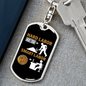 Bitcoin Smart Labor Crypto Keychain Stainless Steel or 18k Gold Dog Tag Keyring-Express Your Love Gifts