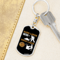 Bitcoin Smart Labor Crypto Keychain Stainless Steel or 18k Gold Dog Tag Keyring-Express Your Love Gifts