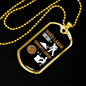 Bitcoin Smart Labor Crypto Necklace Stainless Steel or 18k Gold Dog Tag 24" Chain-Express Your Love Gifts