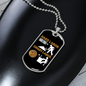 Bitcoin Smart Labor Crypto Necklace Stainless Steel or 18k Gold Dog Tag 24" Chain-Express Your Love Gifts