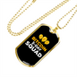Bitcoin Squad Crypto Necklace Stainless Steel or 18k Gold Dog Tag 24" Chain-Express Your Love Gifts
