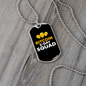 Bitcoin Squad Crypto Necklace Stainless Steel or 18k Gold Dog Tag 24" Chain-Express Your Love Gifts