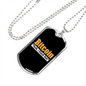 Bitcoin Stack Dat Crypto Necklace Stainless Steel or 18k Gold Dog Tag 24-Express Your Love Gifts
