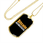 Bitcoin Stack Dat Crypto Necklace Stainless Steel or 18k Gold Dog Tag 24-Express Your Love Gifts