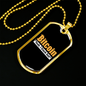 Bitcoin Stack Dat Crypto Necklace Stainless Steel or 18k Gold Dog Tag 24-Express Your Love Gifts