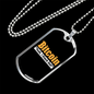 Bitcoin Stack Dat Crypto Necklace Stainless Steel or 18k Gold Dog Tag 24-Express Your Love Gifts