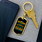 Bitcoin Sweetest Girl Crypto Keychain Stainless Steel or 18k Gold Dog Tag Keyring-Express Your Love Gifts