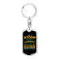 Bitcoin Sweetest Girl Crypto Keychain Stainless Steel or 18k Gold Dog Tag Keyring-Express Your Love Gifts
