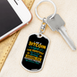 Bitcoin Sweetest Girl Crypto Keychain Stainless Steel or 18k Gold Dog Tag Keyring-Express Your Love Gifts