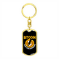 Bitcoin The Halvening Crypto Keychain Stainless Steel or 18k Gold Dog Tag Keyring-Express Your Love Gifts