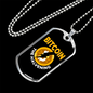 Bitcoin The Halvening Crypto Necklace Stainless Steel or 18k Gold Dog Tag 24" Chain-Express Your Love Gifts