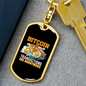 Bitcoin Transactions Crypto Keychain Stainless Steel or 18k Gold Dog Tag Keyring-Express Your Love Gifts