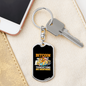 Bitcoin Transactions Crypto Keychain Stainless Steel or 18k Gold Dog Tag Keyring-Express Your Love Gifts