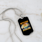 Bitcoin Transactions Crypto Necklace Stainless Steel or 18k Gold Dog Tag 24" Chain-Express Your Love Gifts