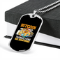 Bitcoin Transactions Crypto Necklace Stainless Steel or 18k Gold Dog Tag 24" Chain-Express Your Love Gifts