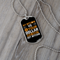 Bitcoin VS Dollar Crypto Necklace Stainless Steel or 18k Gold Dog Tag 24" Chain-Express Your Love Gifts