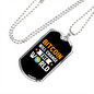 Bitcoin Will Change The World Crypto Necklace Stainless Steel or 18k Gold Dog Tag 24" Chain-Express Your Love Gifts