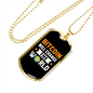 Bitcoin Will Change The World Crypto Necklace Stainless Steel or 18k Gold Dog Tag 24" Chain-Express Your Love Gifts