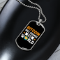 Bitcoin Will Change The World Crypto Necklace Stainless Steel or 18k Gold Dog Tag 24" Chain-Express Your Love Gifts