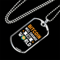 Bitcoin Will Change The World Crypto Necklace Stainless Steel or 18k Gold Dog Tag 24" Chain-Express Your Love Gifts