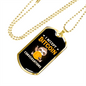 Bitocin Conversation Baby Crypto Necklace Stainless Steel or 18k Gold Dog Tag 24" Chain-Express Your Love Gifts