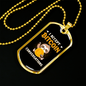 Bitocin Conversation Baby Crypto Necklace Stainless Steel or 18k Gold Dog Tag 24" Chain-Express Your Love Gifts