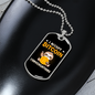 Bitocin Conversation Baby Crypto Necklace Stainless Steel or 18k Gold Dog Tag 24" Chain-Express Your Love Gifts
