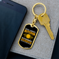 Bitocin Digital Currency Crypto Keychain Stainless Steel or 18k Gold Dog Tag Keyring-Express Your Love Gifts