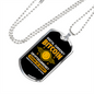 Bitocin Digital Currency Crypto Necklace Stainless Steel or 18k Gold Dog Tag 24" Chain-Express Your Love Gifts