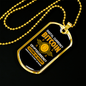 Bitocin Digital Currency Crypto Necklace Stainless Steel or 18k Gold Dog Tag 24" Chain-Express Your Love Gifts