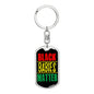 Black Babies Matter Dog Tag Pendant Keychain Stainless Steel or 18k Gold-Express Your Love Gifts
