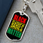 Black Babies Matter Dog Tag Pendant Keychain Stainless Steel or 18k Gold-Express Your Love Gifts