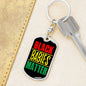 Black Babies Matter Dog Tag Pendant Keychain Stainless Steel or 18k Gold-Express Your Love Gifts