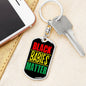 Black Babies Matter Dog Tag Pendant Keychain Stainless Steel or 18k Gold-Express Your Love Gifts