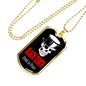 Black Death Vodka Drink In Peace Necklace Stainless Steel or 18k Gold Dog Tag 24" Chain-Express Your Love Gifts