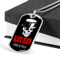 Black Death Vodka Drink In Peace Necklace Stainless Steel or 18k Gold Dog Tag 24" Chain-Express Your Love Gifts