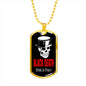 Black Death Vodka Drink In Peace Necklace Stainless Steel or 18k Gold Dog Tag 24" Chain-Express Your Love Gifts
