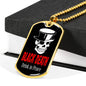 Black Death Vodka Drink In Peace Necklace Stainless Steel or 18k Gold Dog Tag 24" Chain-Express Your Love Gifts
