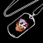 Black Jack Hand Gambler Necklace Stainless Steel or 18k Gold Dog Tag 24" Chain-Express Your Love Gifts