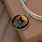 Black Labrador Mom Bracelet Stainless Steel or 18k Gold Circle Bangle-Express Your Love Gifts