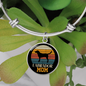 Black Labrador Mom Bracelet Stainless Steel or 18k Gold Circle Bangle-Express Your Love Gifts
